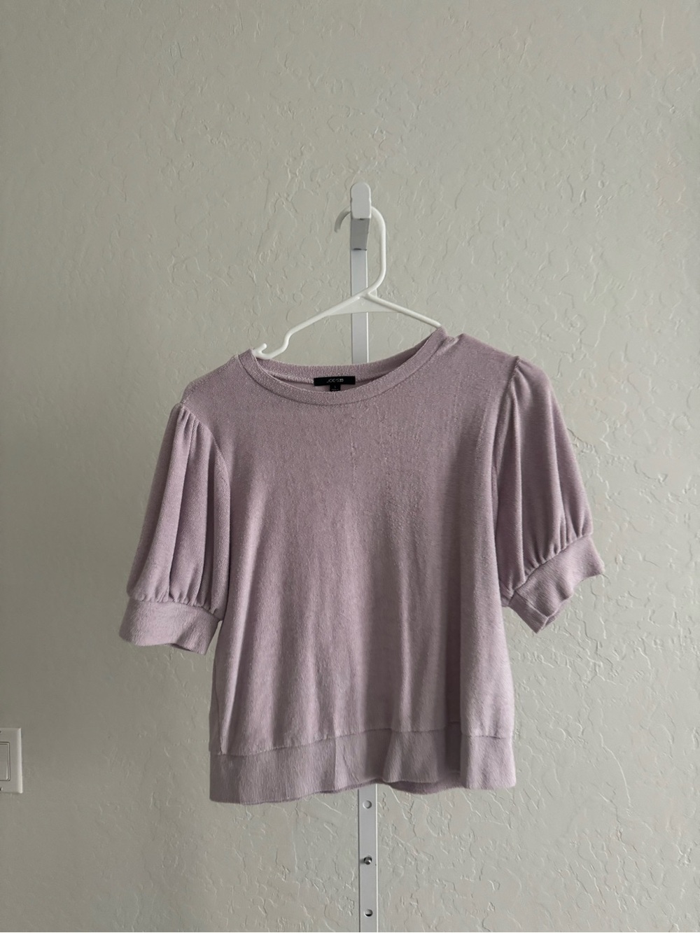 Joe's Jeans Lavender Puff Sleeve Knit Top